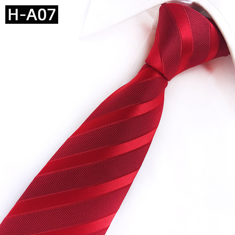 Red Celebration Show Wedding Polyester Fabric Tie