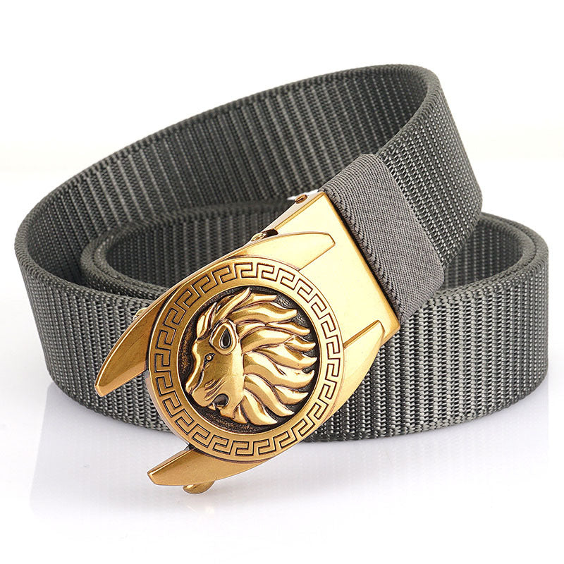 Automatic Buckle Outdoor Casual Breathable Belt