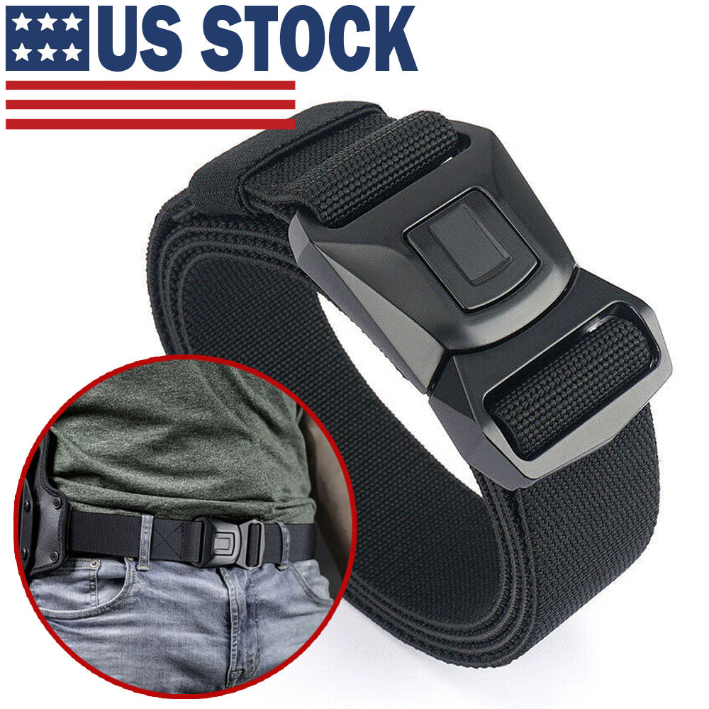 Quick Button Release Buckle Military Belt Strap Tactical Waistband Belts For Men