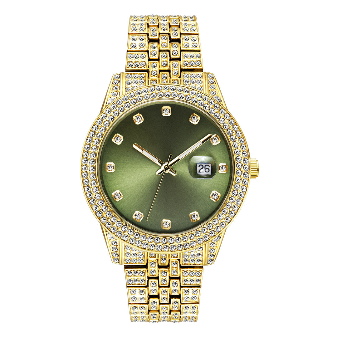 Fashion Hip Hop Diamond Watch Full Diamond Luminous