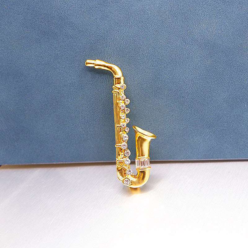 Musical Instrument Saxophone Temperament Brooch