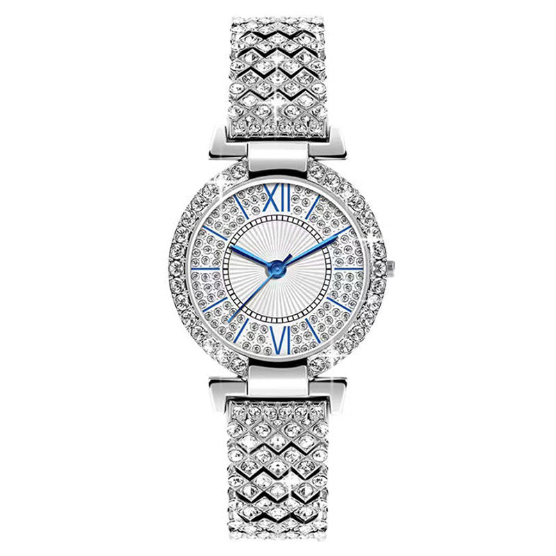 Fashionable Diamond-Encrusted Shiny Women's Watch